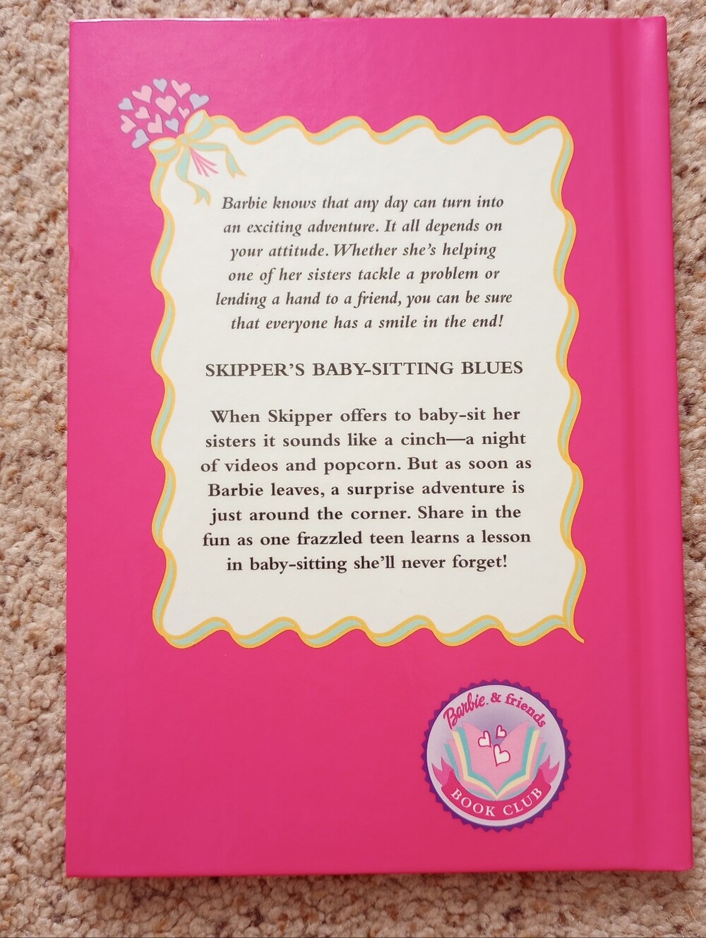 2 Barbie Books Three Cheers For Becky Skipper's Baby-sitting Blues Kids Read - Picture 5 of 7